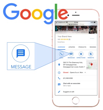 Google Business Messages feature